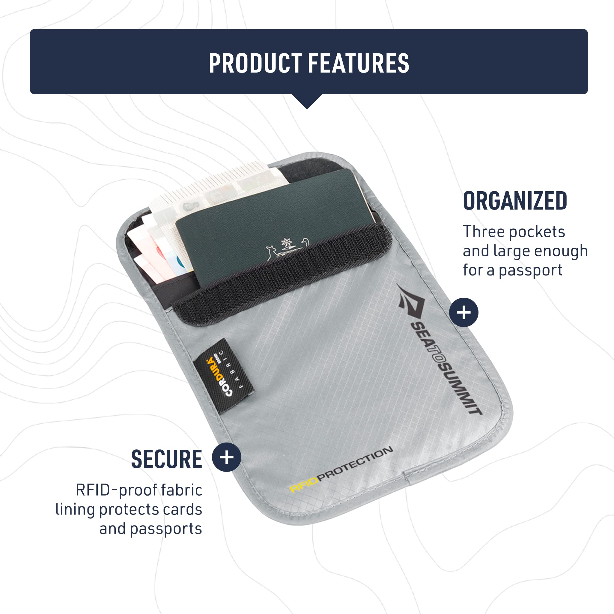 Sea to Summit Travelling Light Neck Pouch RFID, Large - Image 4