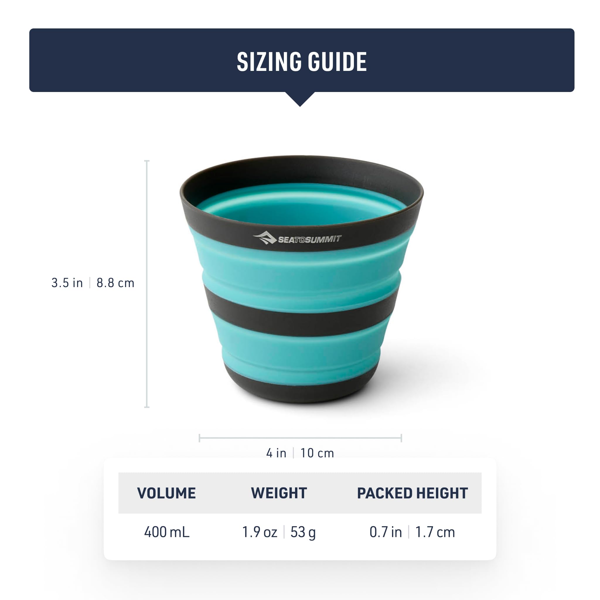 Sea to Summit Frontier Ultralight Collapsible 12 Ounce Camp Cup - Image 6
